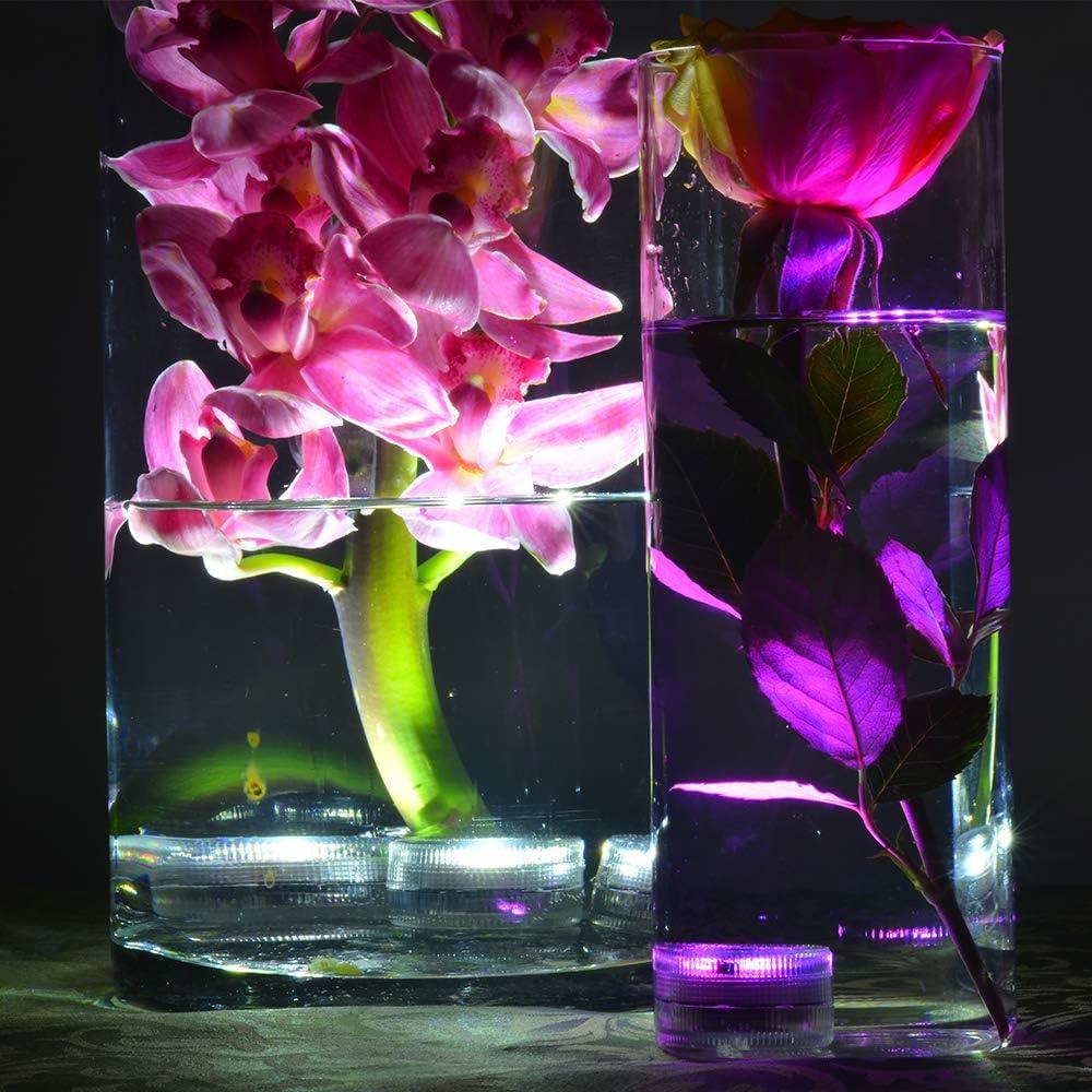 Luces LED sumergibles Halloween KITOSUN 10 piezas RGB 3.81 cm