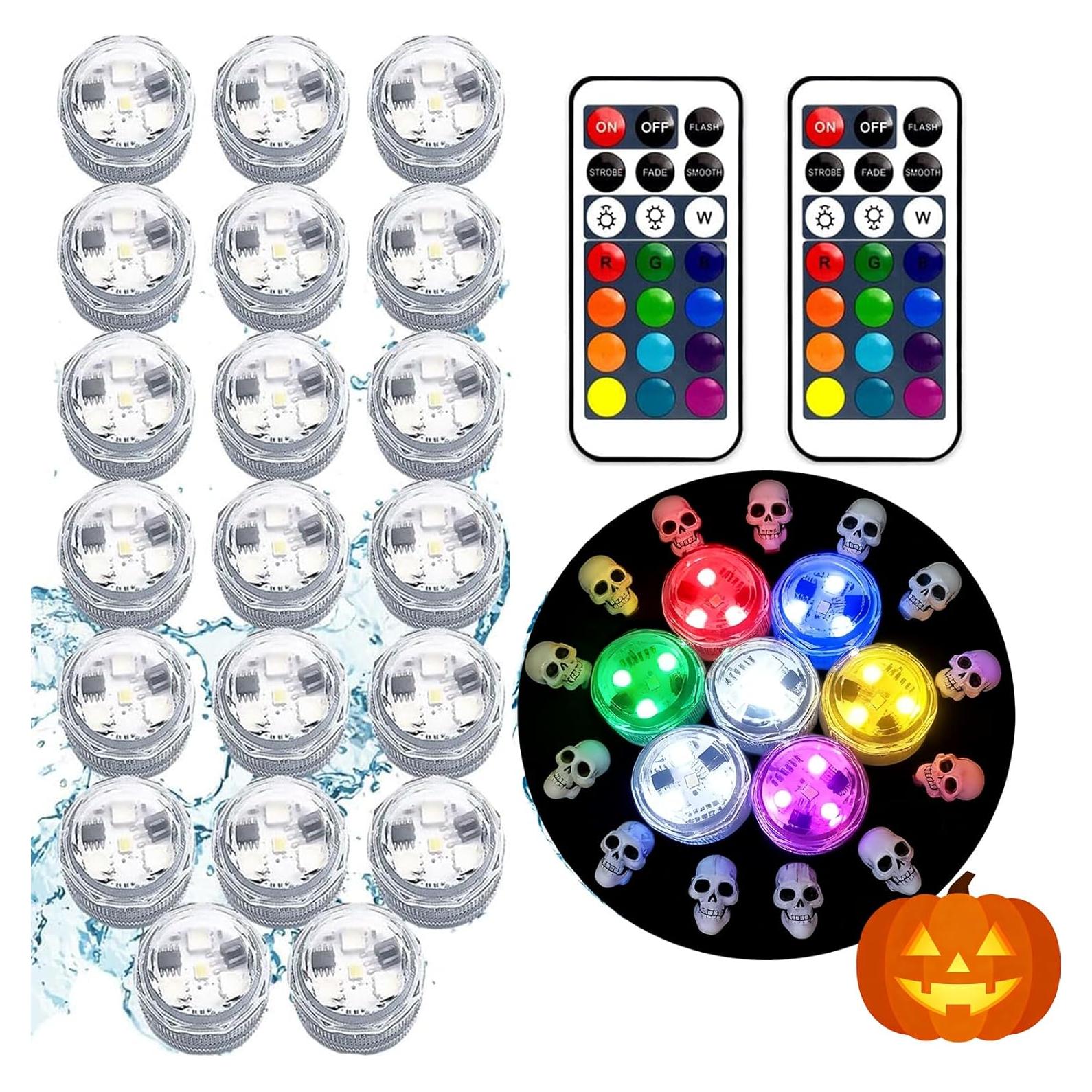 Luces LED Sumergibles HL RGB con Control Remoto - 2.08 cm