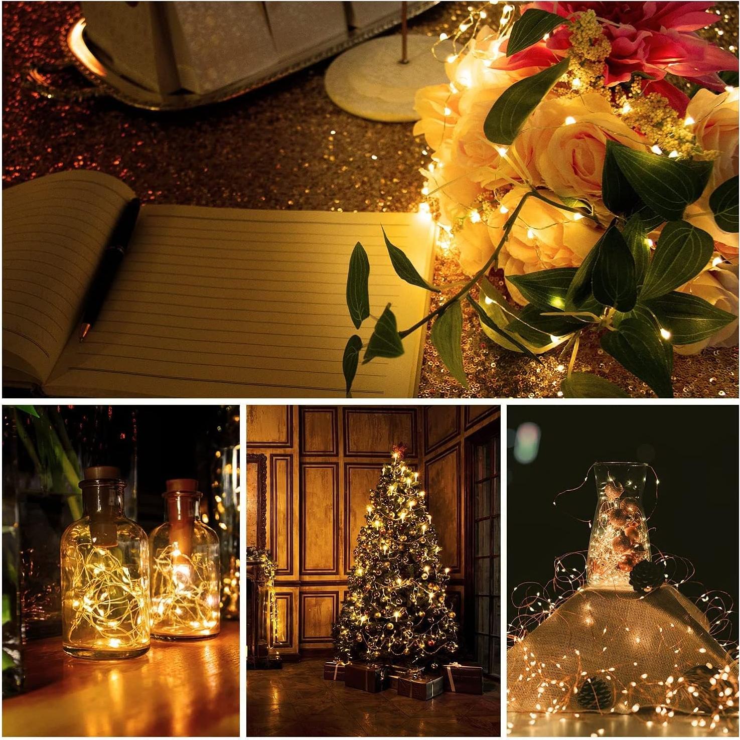 Paquete de 12 Luces de Hadas LED Merfino 20 Bombillas 2.13m