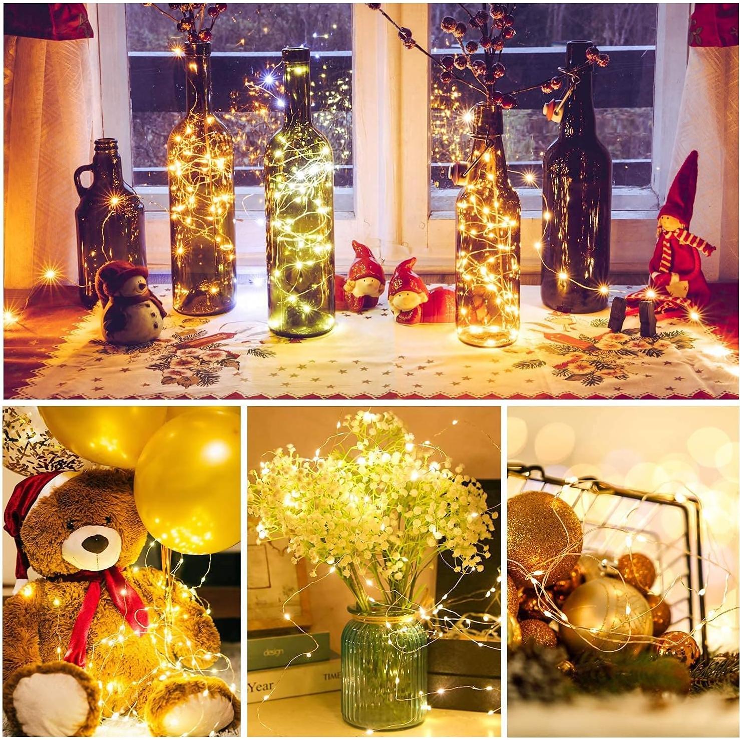 Paquete de 12 Luces de Hadas LED Merfino 20 Bombillas 2.13m