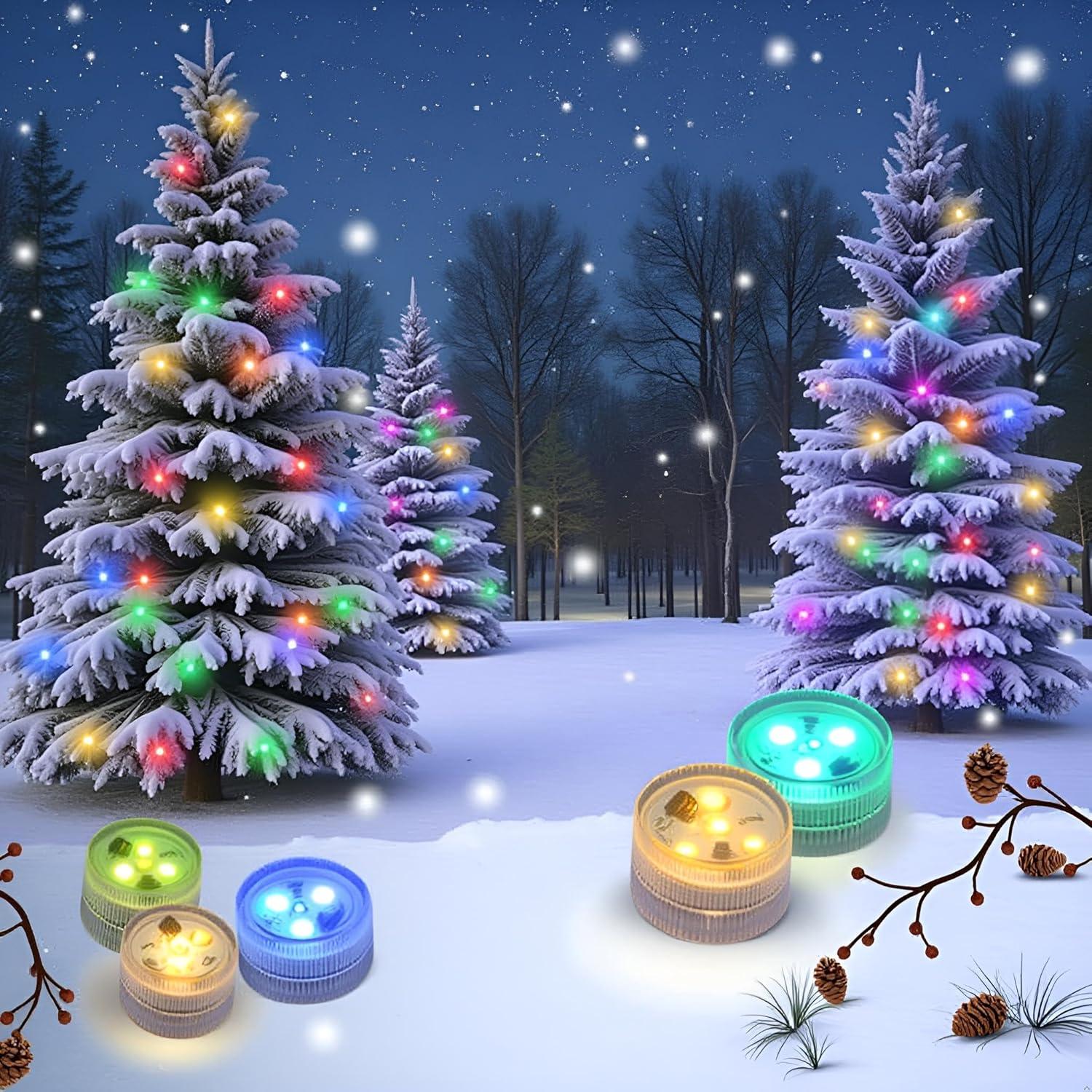 Luces LED sumergibles MATA LEON con control remoto - 10 luces