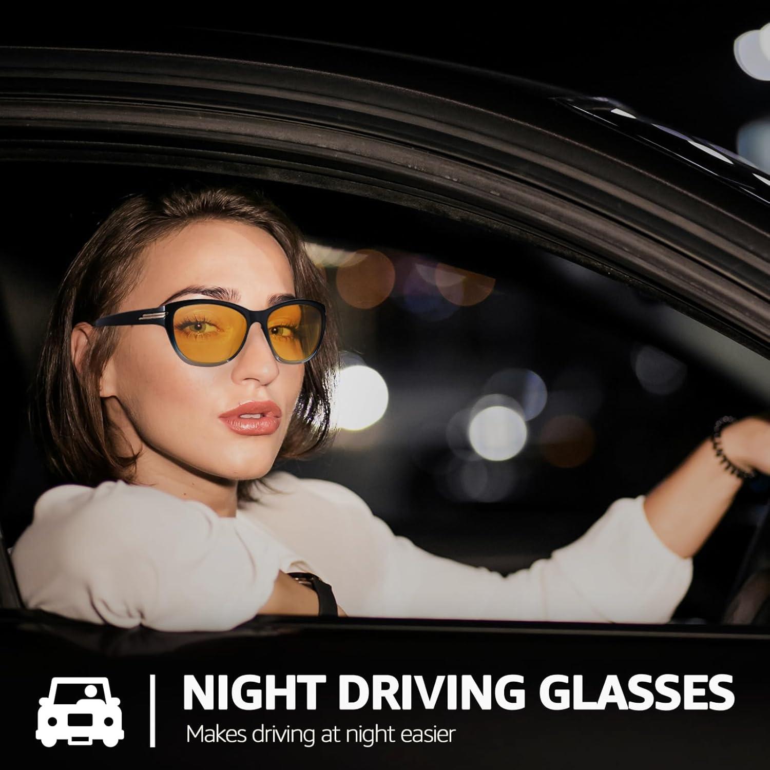 Gafas Antirreflejo SIPHEW para Conducir de Noche Amarillas