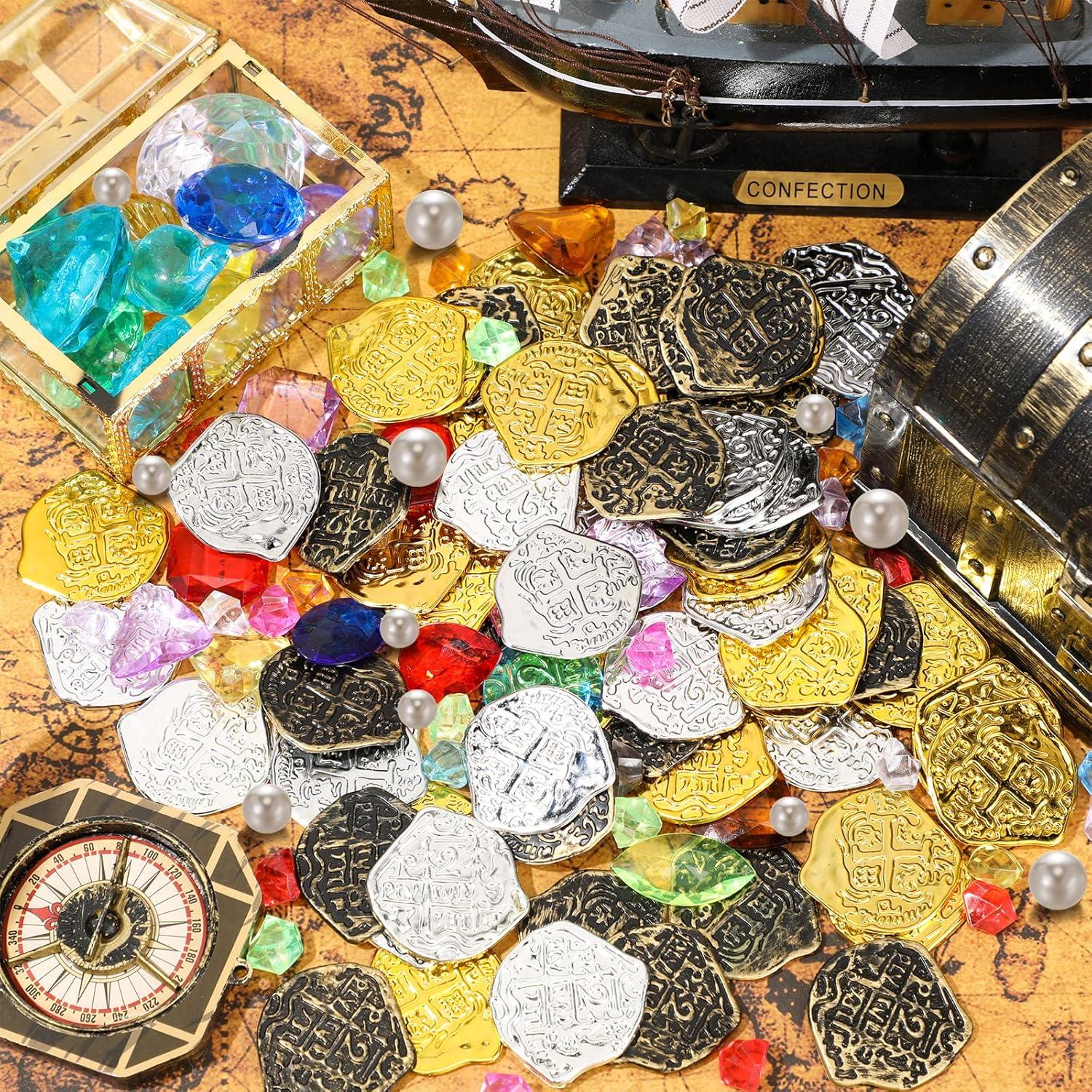 Hanaive 319 Pzs Monedas y Gemas Pirata para Fiesta