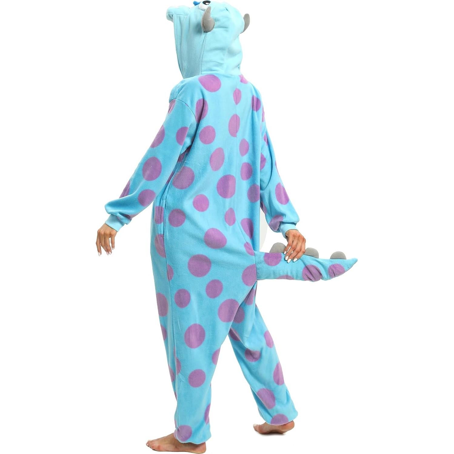 Disfraz de Animal NAITOKE para Adultos Pijamas Azul Púrpura