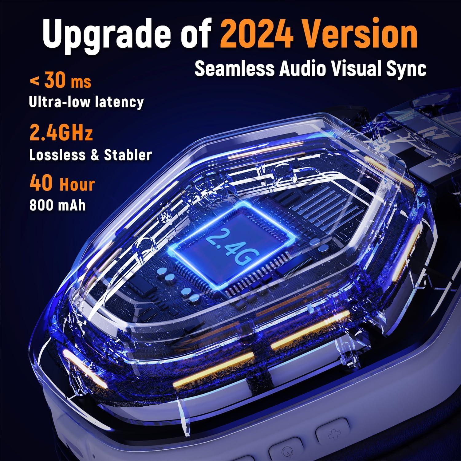 Auriculares Gaming Inalámbricos Ozeino OW810 40h Batería