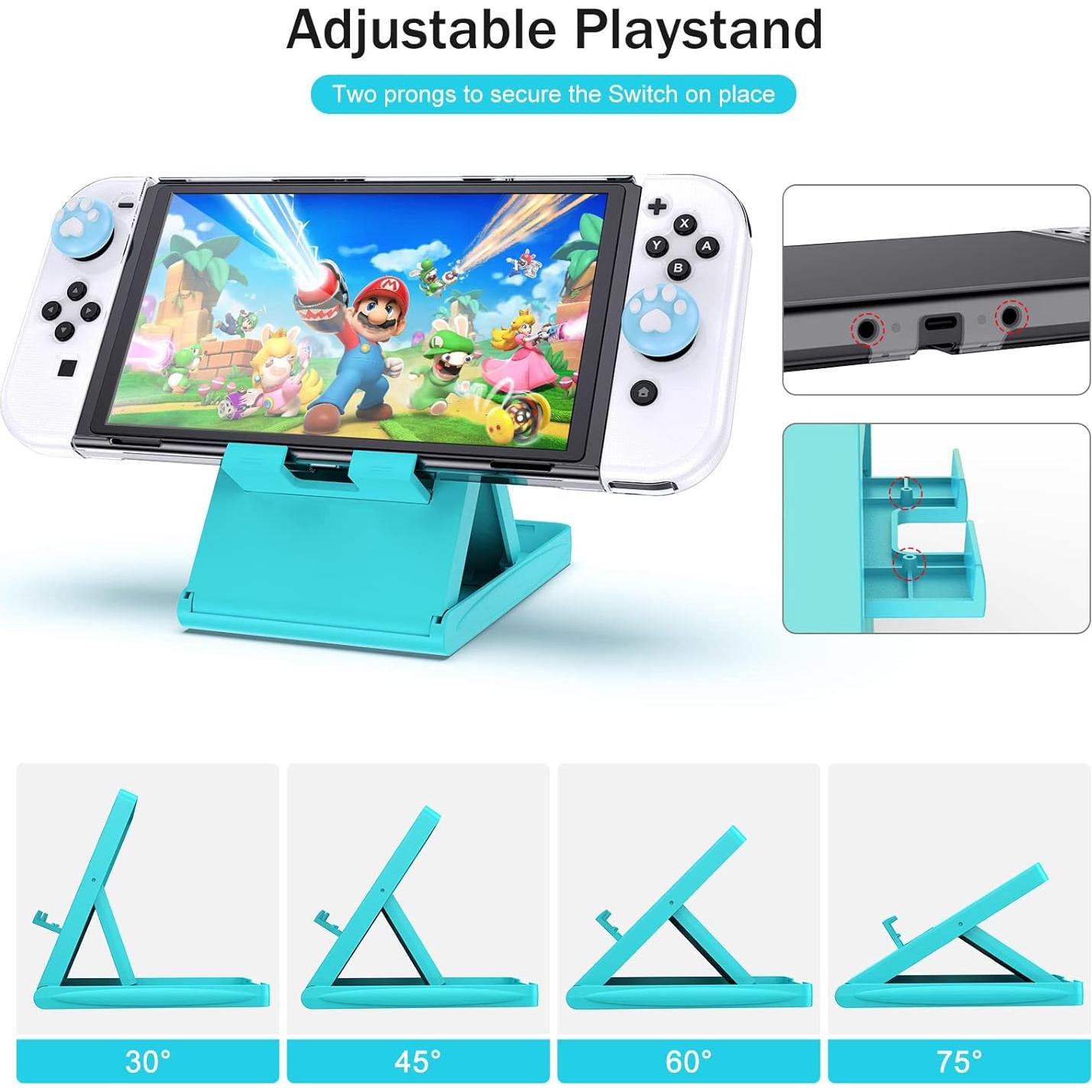 Kit de Accesorios 17 en 1 para Switch OLED Younik Azul