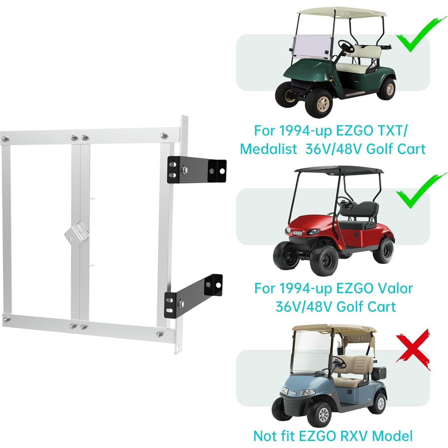 Bandeja de batería 10L0L para EZGO TXT 36V/48V - Aluminio