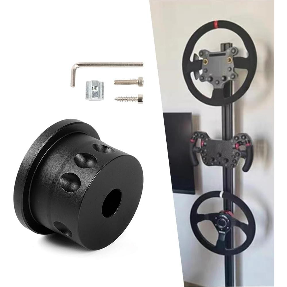 Soporte de Pared RASTP para Volante Sim Racing Negro