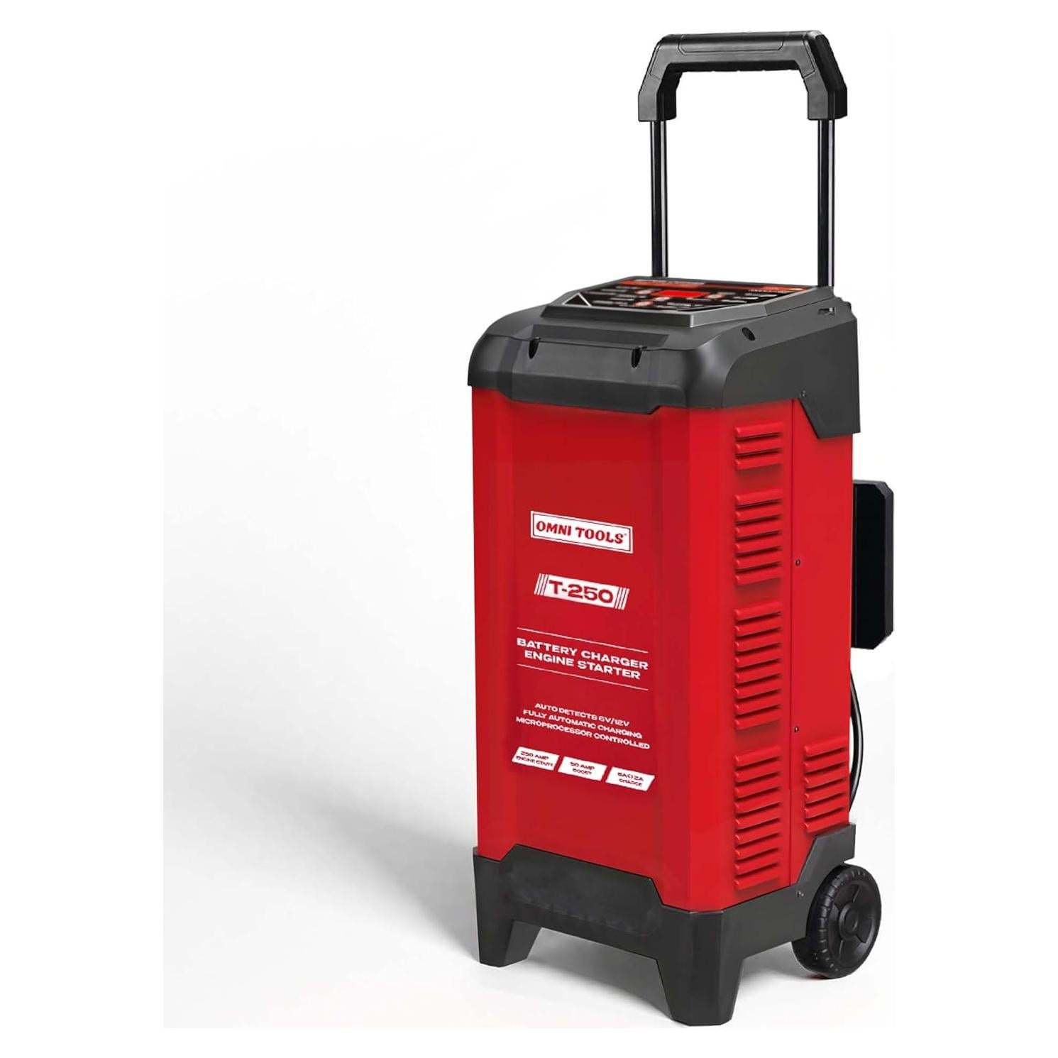 Cargador de Batería y Arrancador Omni Tools T-250 250A 6V/12V