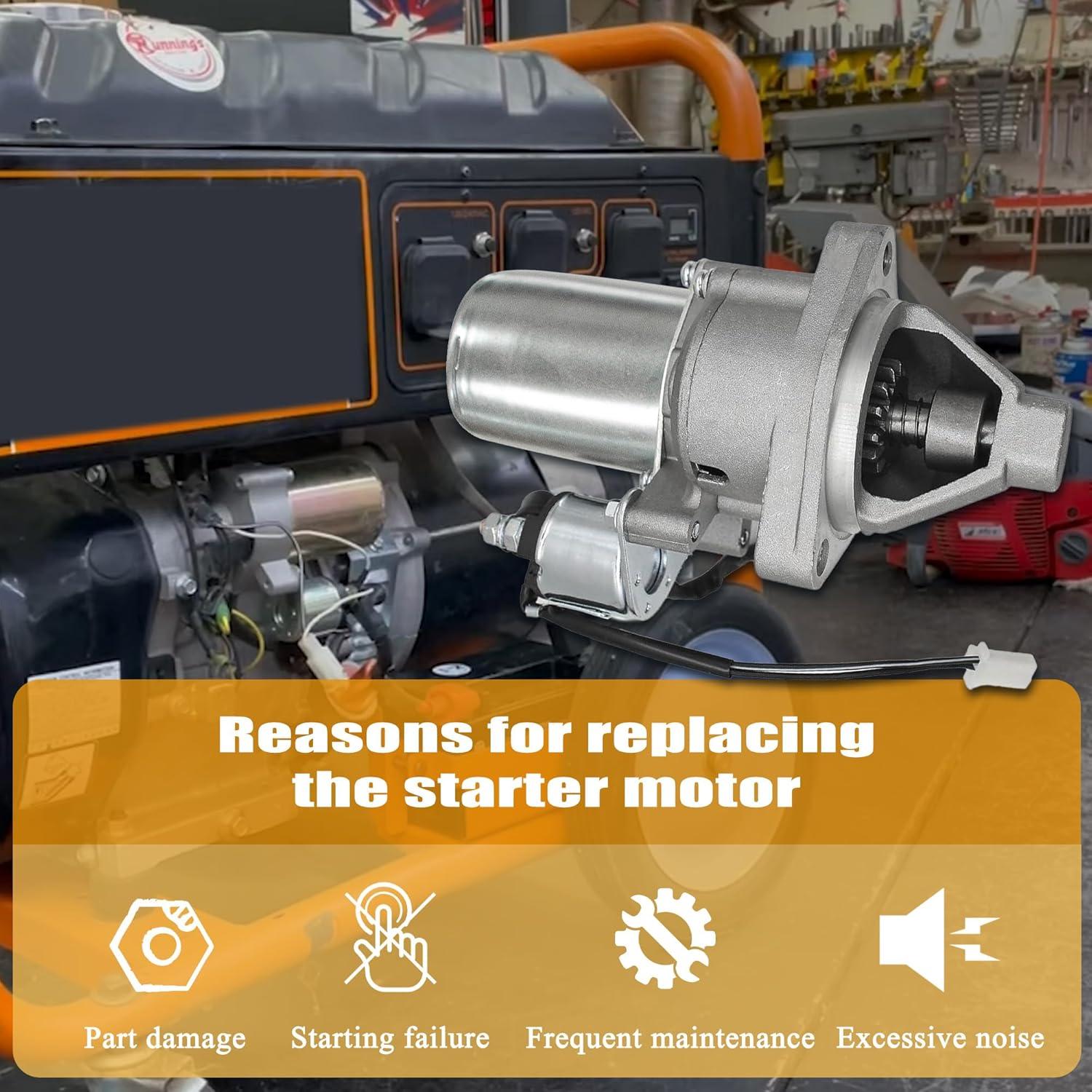 Motor de Arranque Piogarten 12V para Generadores 389cc-439cc