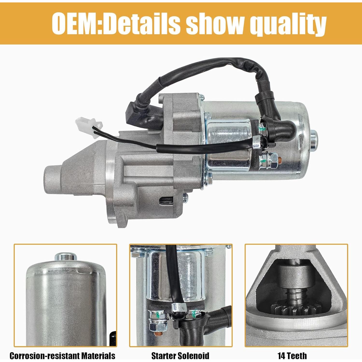 Motor de Arranque Piogarten 12V para Generadores 389cc-439cc