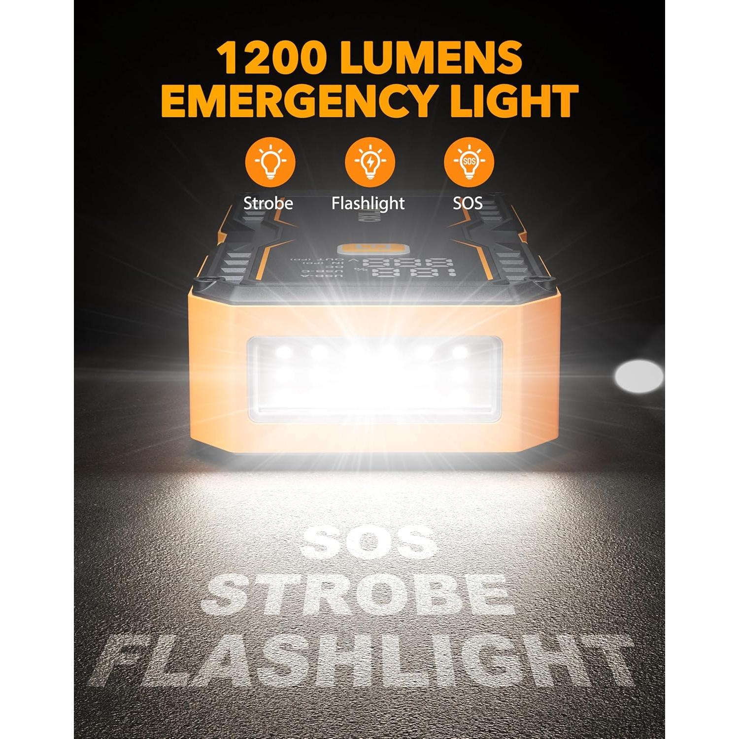 Arrancador de Salto OXILAM 20000mAh 9000A para Motores