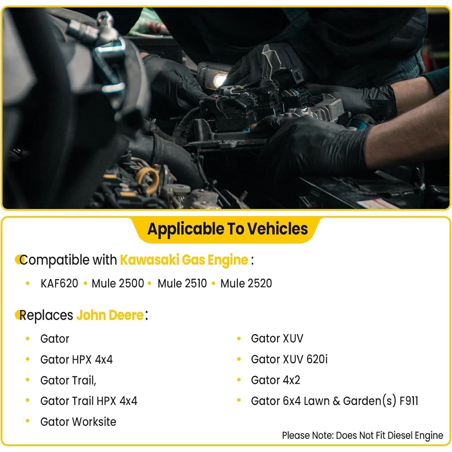 Arrancador RARAYC 12V Compatible John Deere Gator y Kawasaki Mule