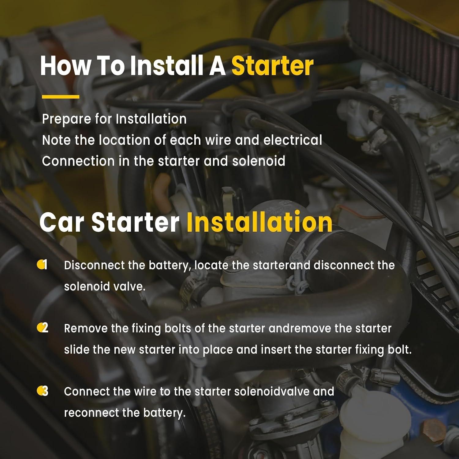 Arrancador RARAYC 12V Compatible John Deere Gator y Kawasaki Mule