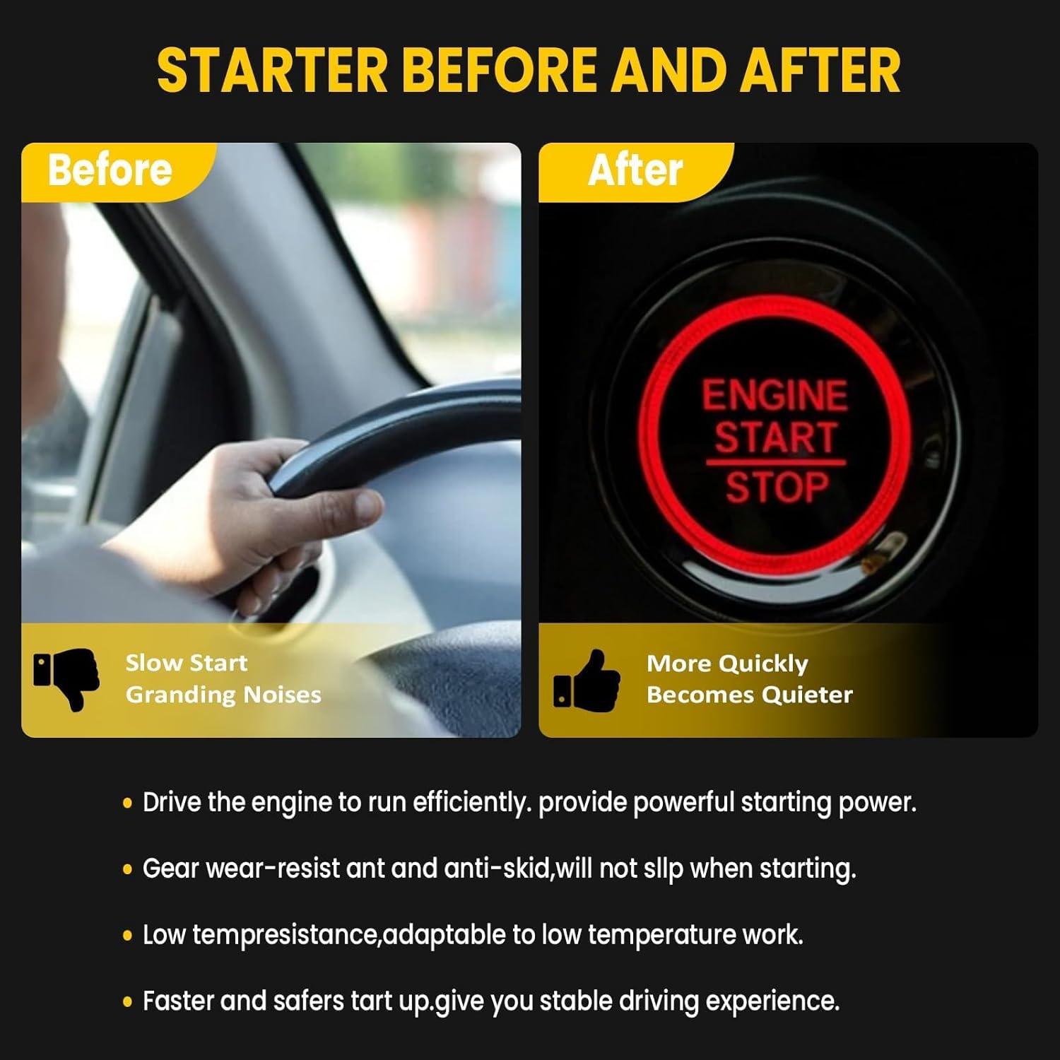 Arrancador RARAYC 12V Compatible John Deere Gator y Kawasaki Mule