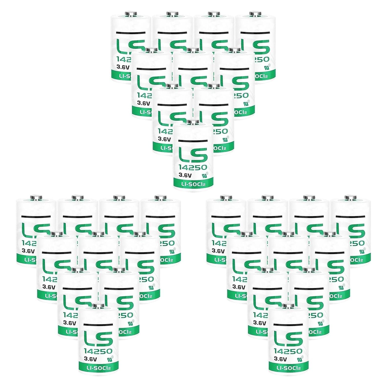 30 Baterías de Litio LS14250 3.6V 1200mAh No Recargables