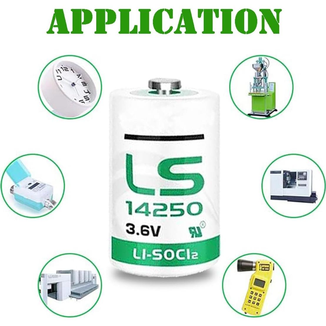 30 Baterías de Litio LS14250 3.6V 1200mAh No Recargables