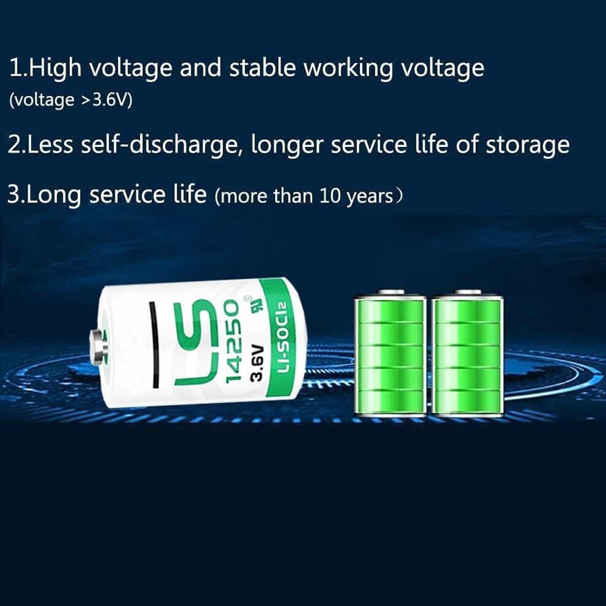 30 Baterías de Litio LS14250 3.6V 1200mAh No Recargables