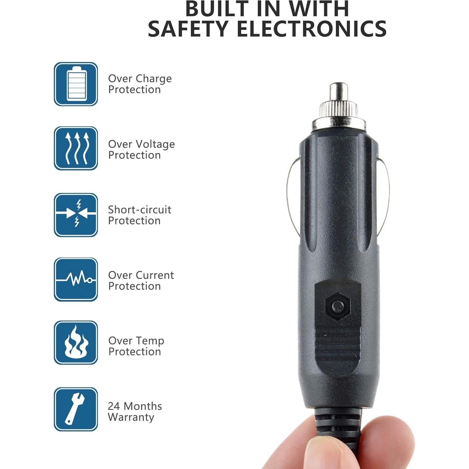 Adaptador 12V DC SupplySource para Cargador Batería LI-ion