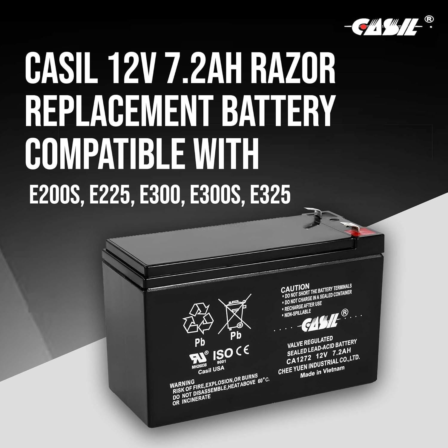 Casil 12V 7.2Ah Replacement Battery Compatible with APC Smart-UPS 700 SU700RM SU700RMNET RBC RBC9 2 Pack