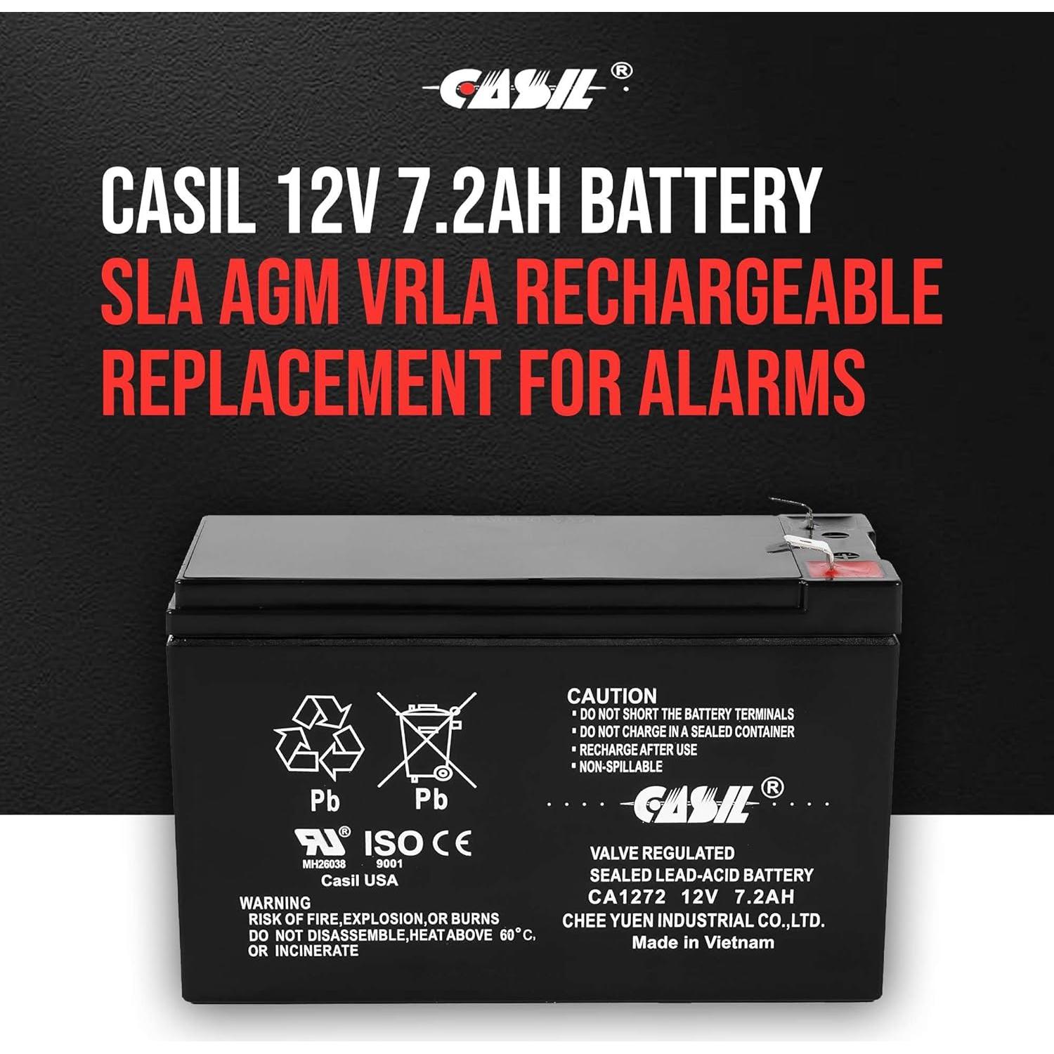 Casil 12V 7.2Ah Replacement Battery Compatible with APC Smart-UPS 700 SU700RM SU700RMNET RBC RBC9 2 Pack