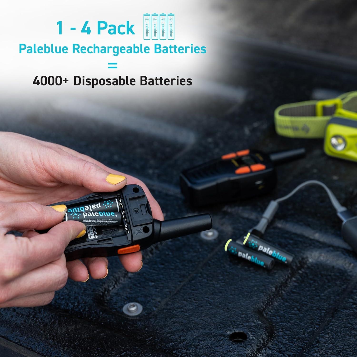 Baterías recargables AAA Paleblue 600 mAh, paquete de 8