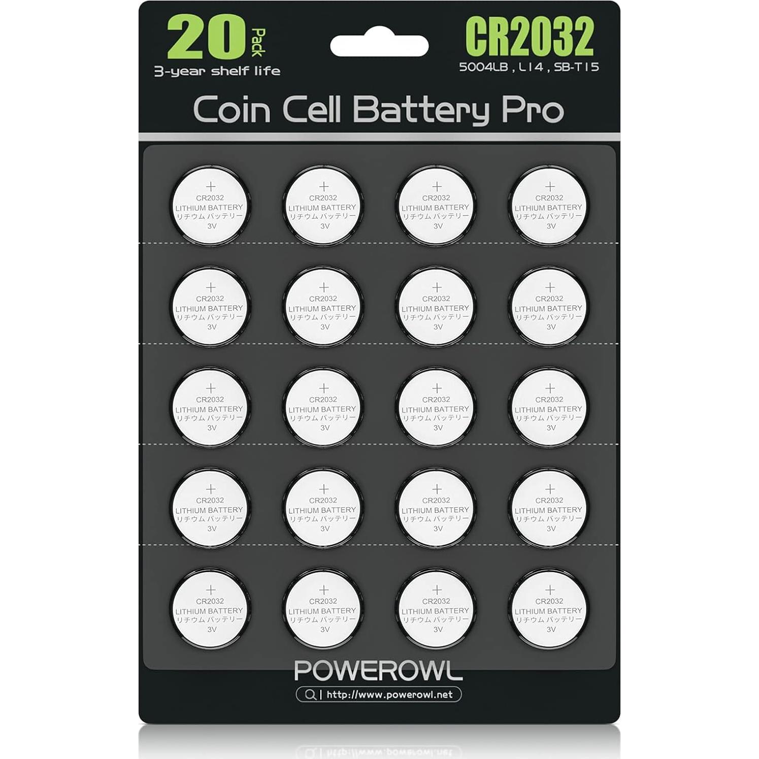 Paquete de Baterías Lr44 (40 PCS) y CR2032 (20 PCS)