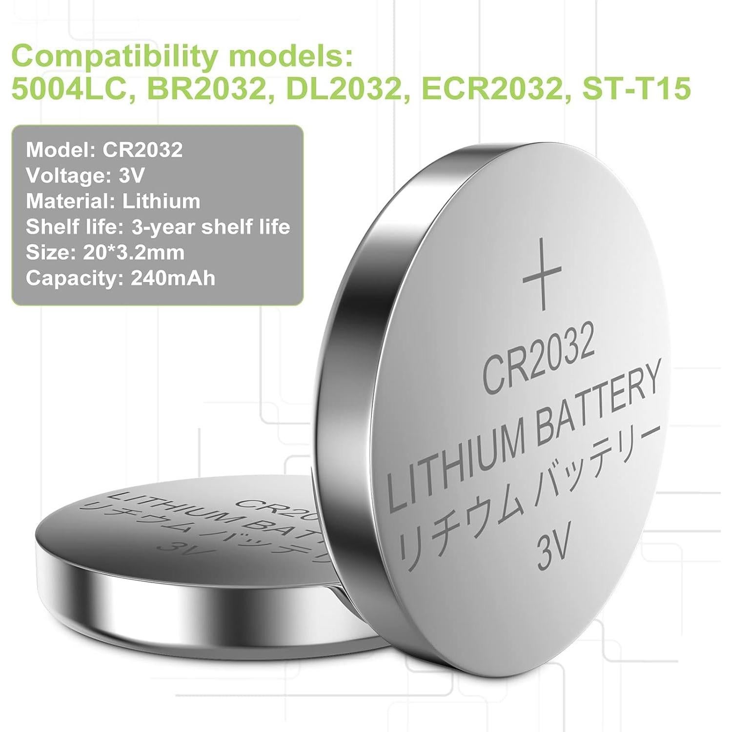 Paquete de Baterías Lr44 (40 PCS) y CR2032 (20 PCS)