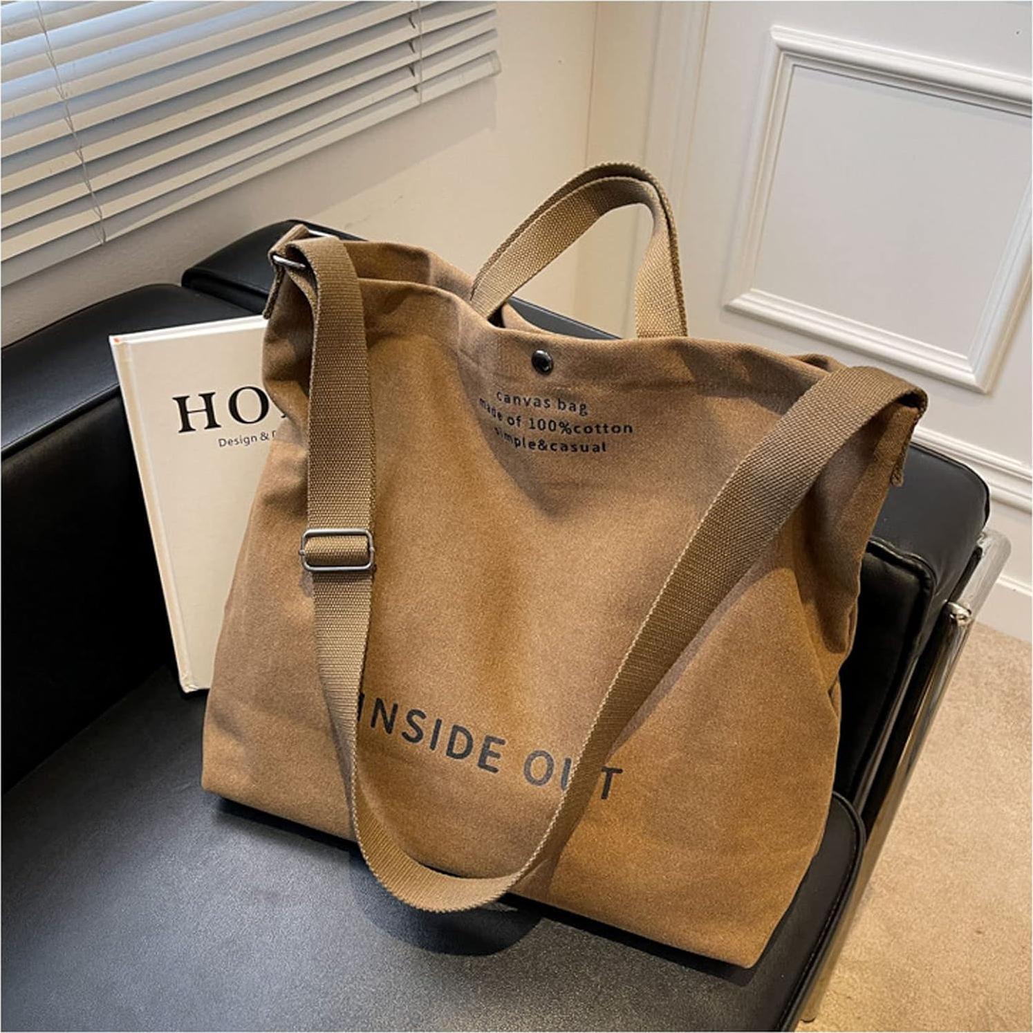 Bolsa de mano UICIOP de lona para mujeres 44x38x14 cm