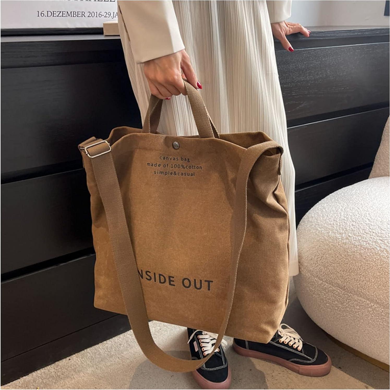 Bolsa de mano UICIOP de lona para mujeres 44x38x14 cm