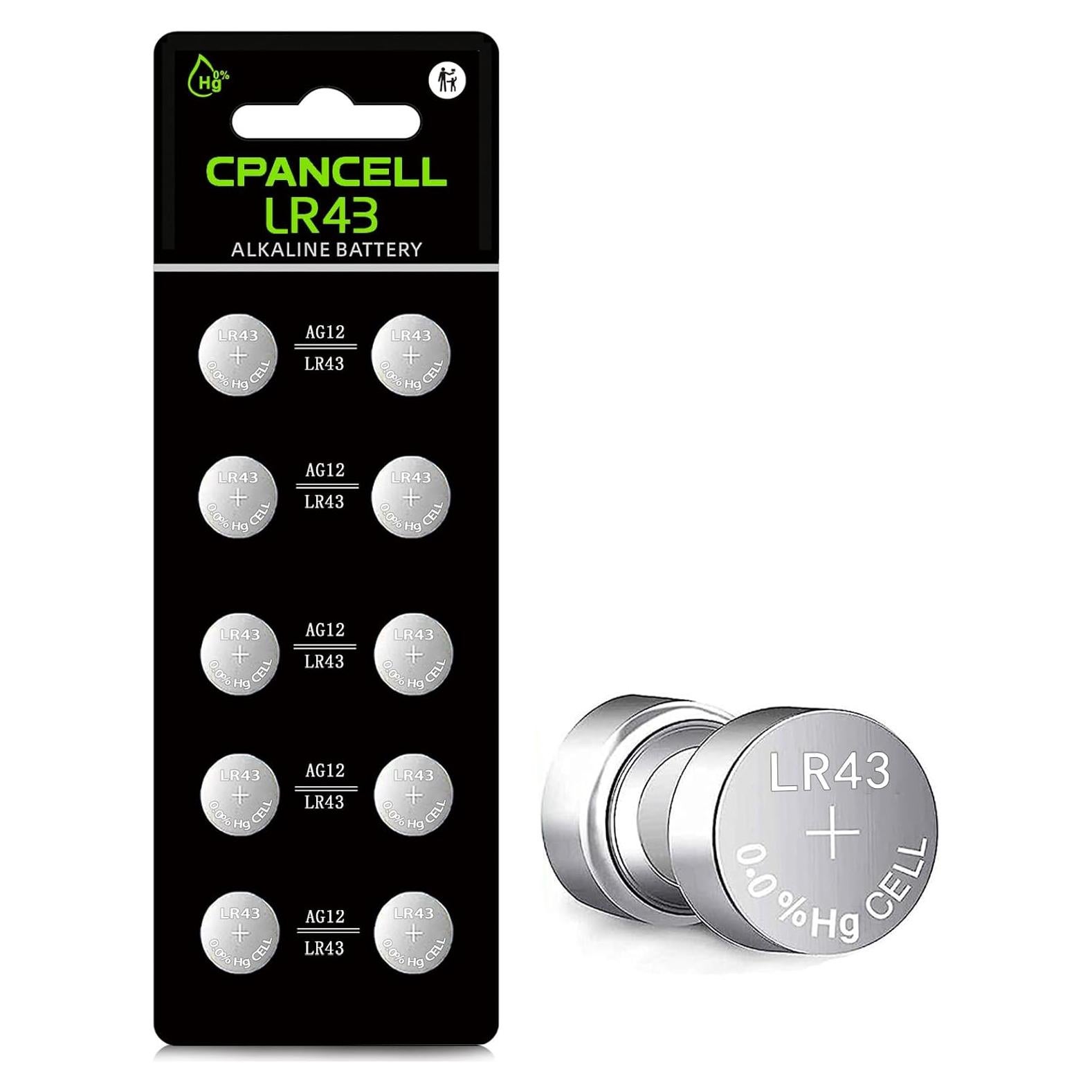 Baterías de Botón Alcalinas CPANCELL AG12 10 Unidades 1.5V