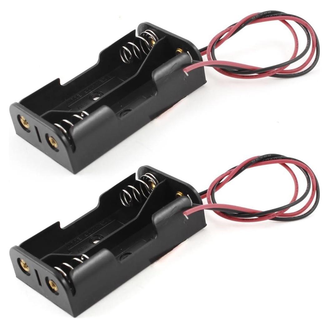 Soporte de Caja de Batería 2x1.5V GFORTUN Negro