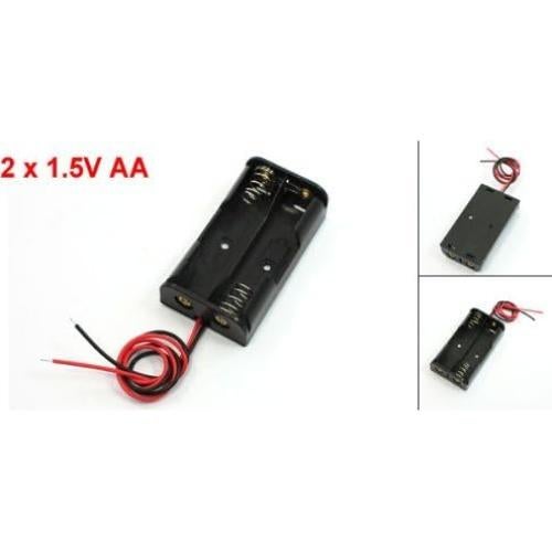 Soporte de Caja de Batería 2x1.5V GFORTUN Negro