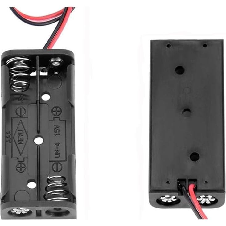 Soporte de Caja de Batería 2x1.5V GFORTUN Negro