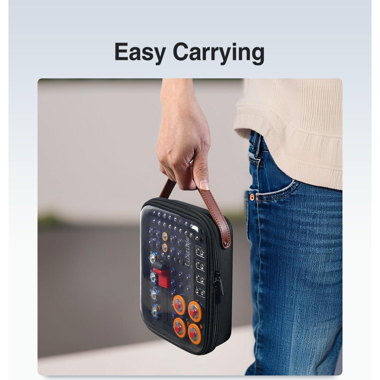 Organizador de Baterías Luxtude con Probador y Almacenamiento