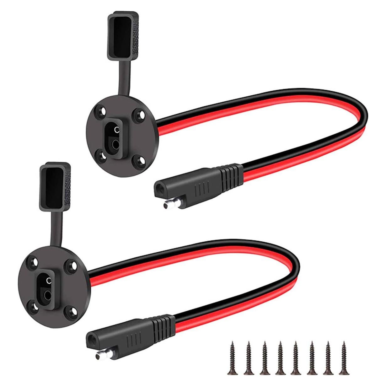 Conector SAE 10AWG Jienk Macho a Hembra 30CM a Prueba de Climas