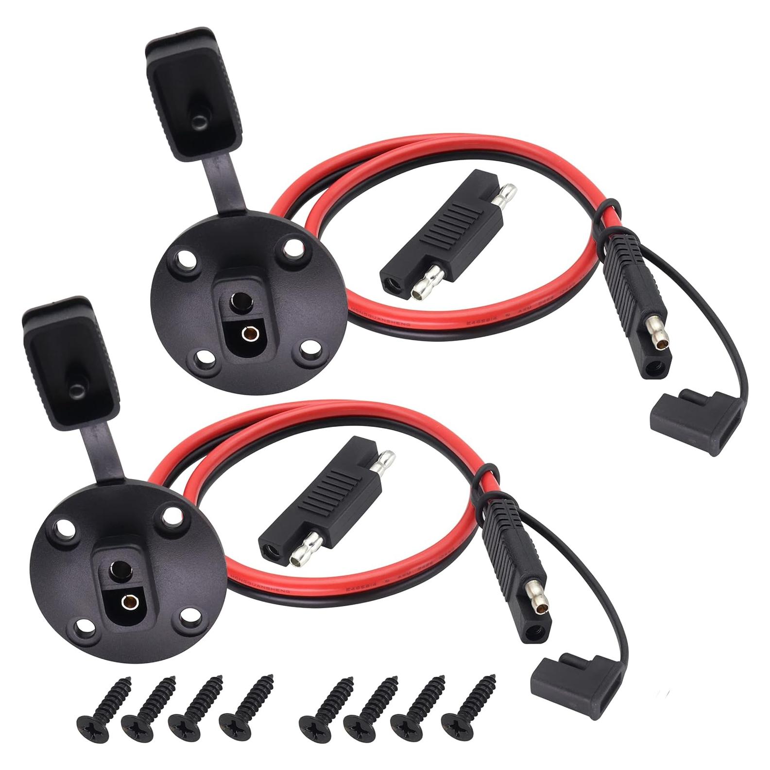 Cable SAE a Prueba de Climas 10AWG 0.6M AAOTOKK - 2 Pack