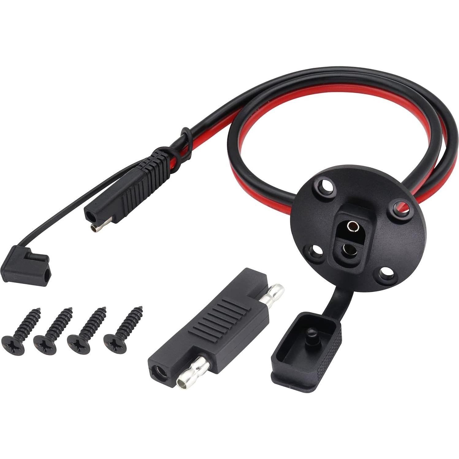 Cable SAE a Prueba de Climas 10AWG 0.6M AAOTOKK - 2 Pack