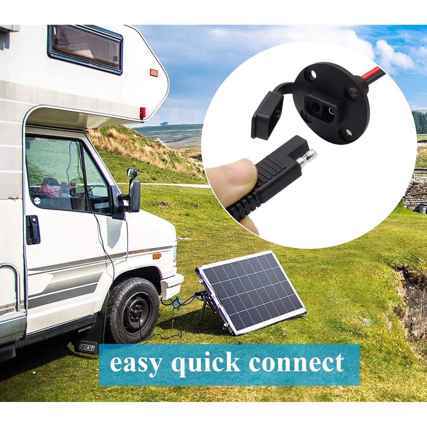 Cable SAE a Prueba de Climas 10AWG 0.6M AAOTOKK - 2 Pack