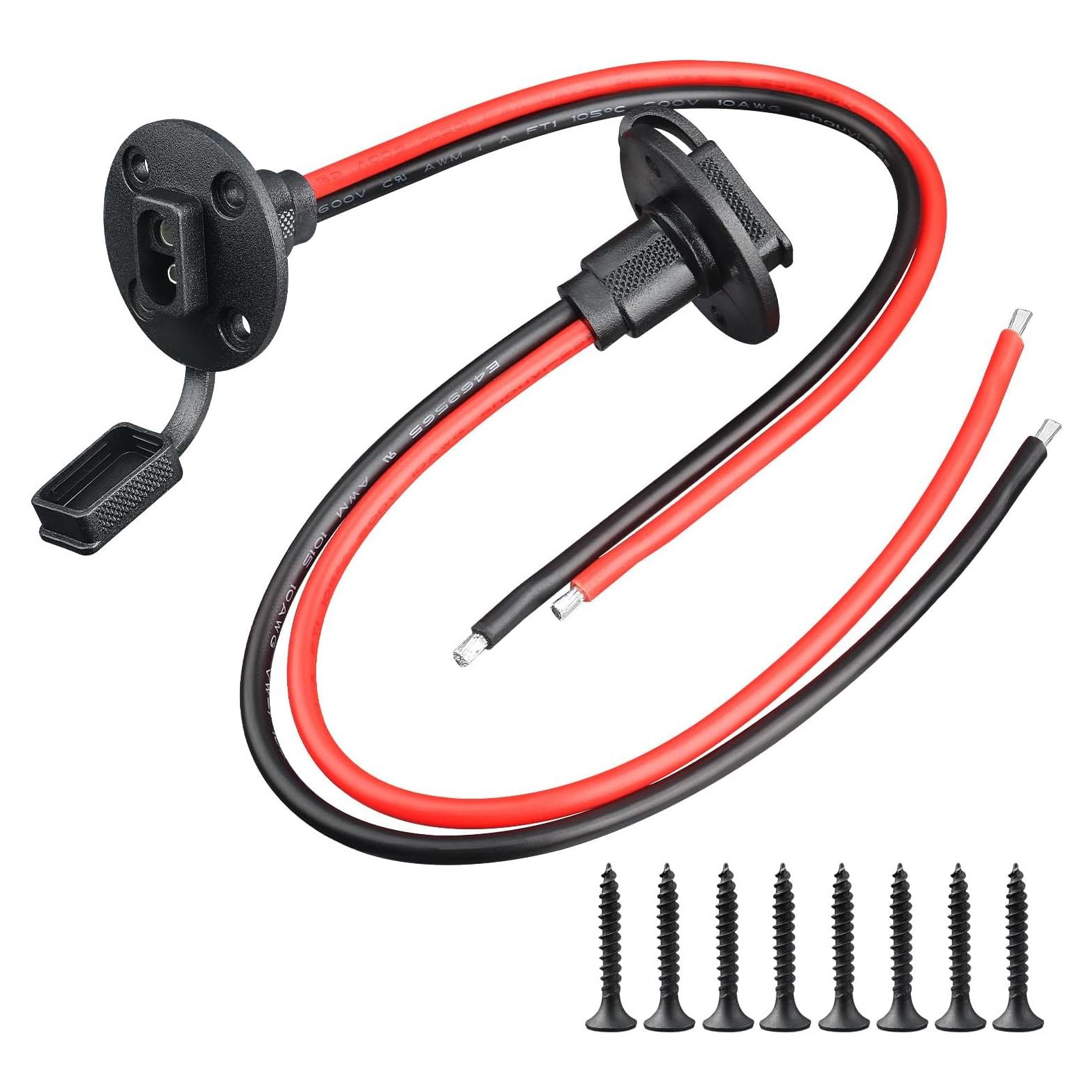 Conector Solar SAE 10AWG con Montaje en Pared y Tornillos