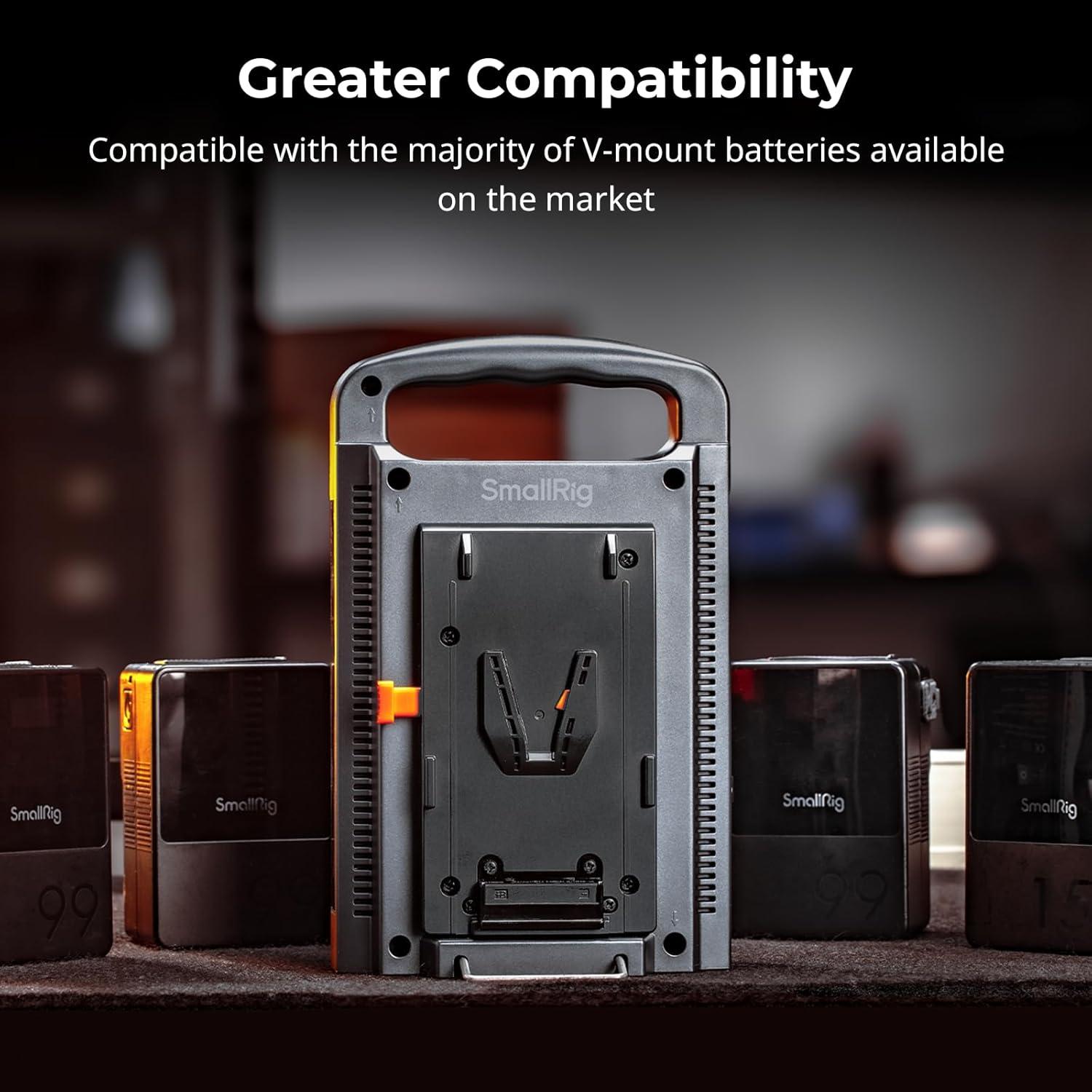 Cargador Doble Canal V Mount SmallRig 11762-SR 1.05kg