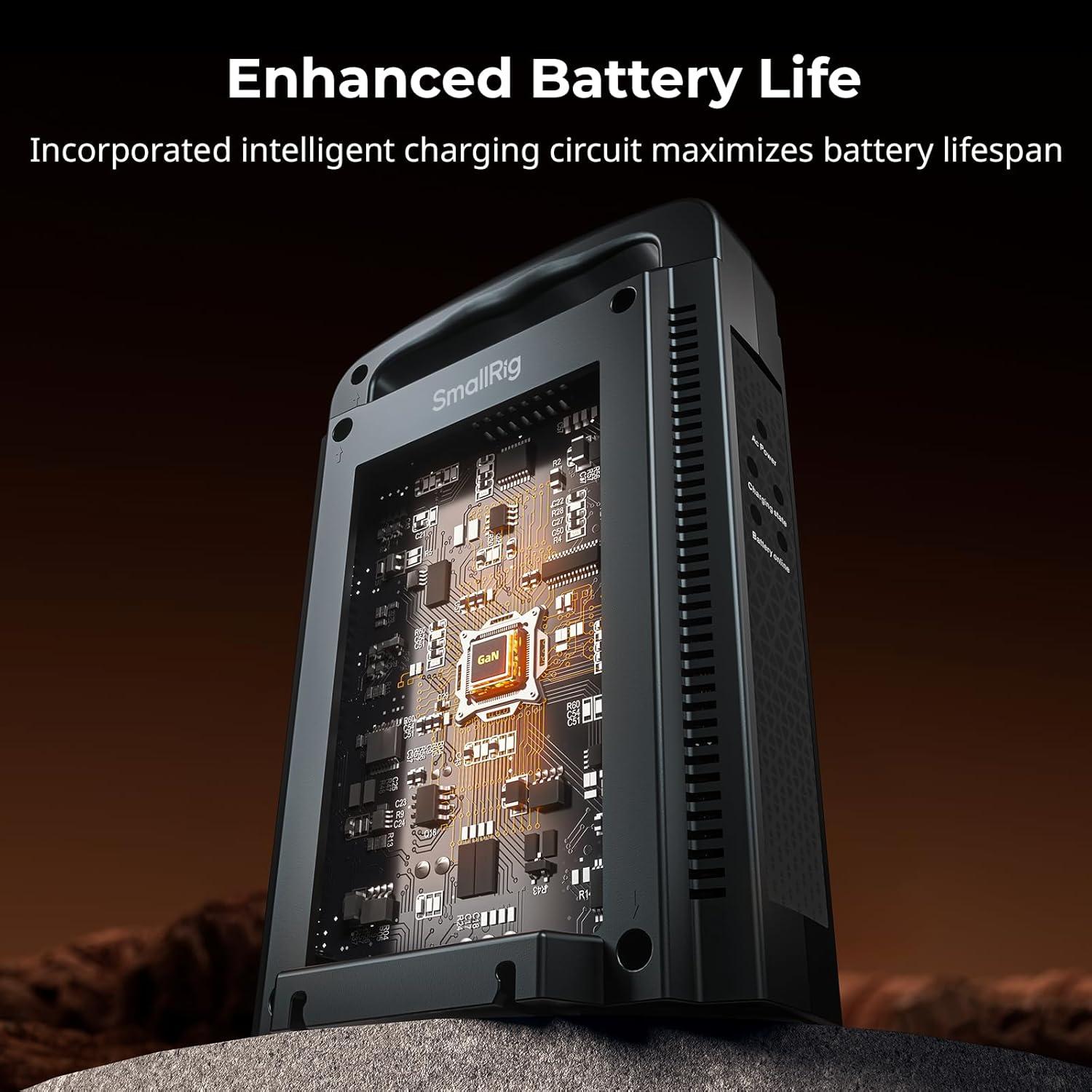 Cargador Doble Canal V Mount SmallRig 11762-SR 1.05kg