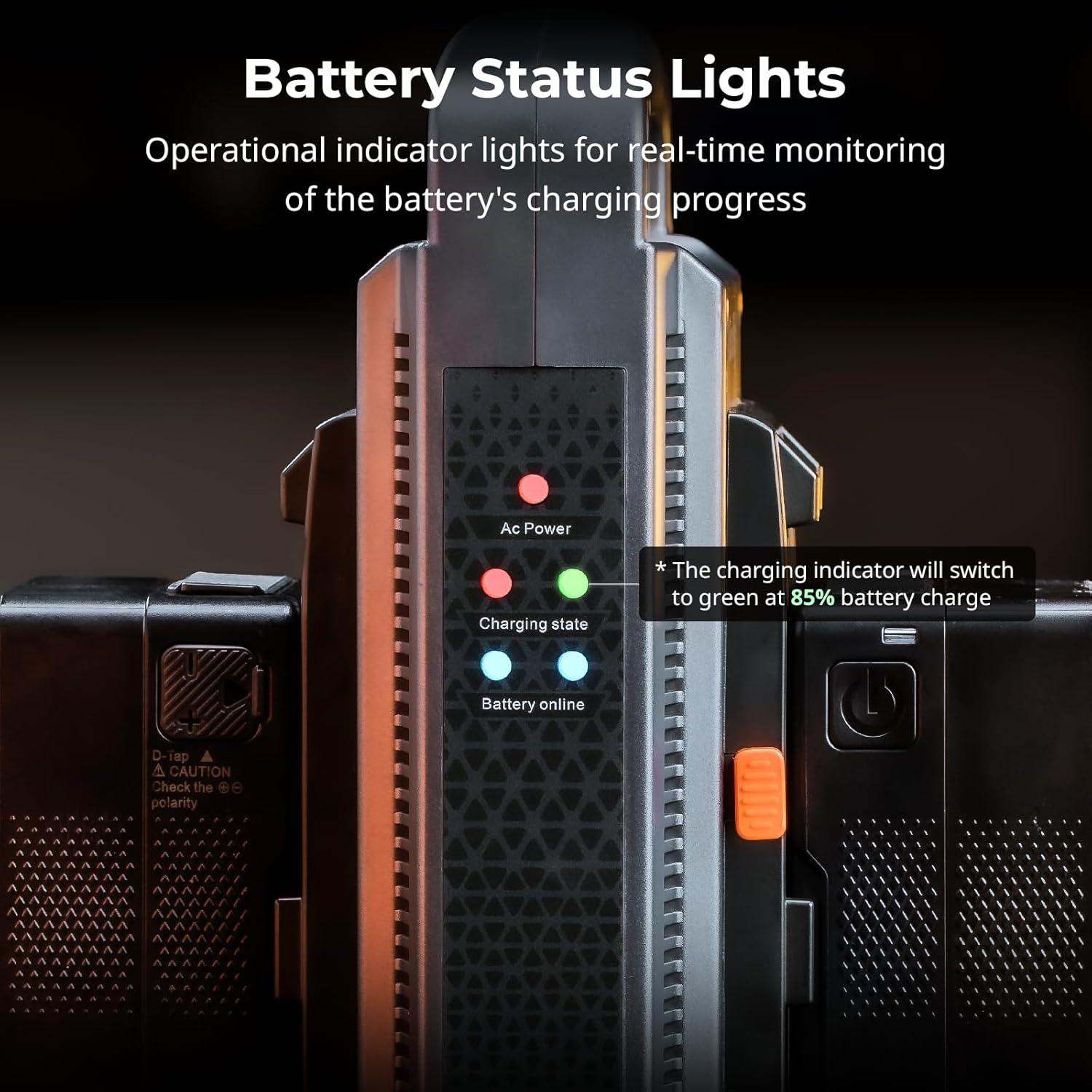 Cargador Doble Canal V Mount SmallRig 11762-SR 1.05kg