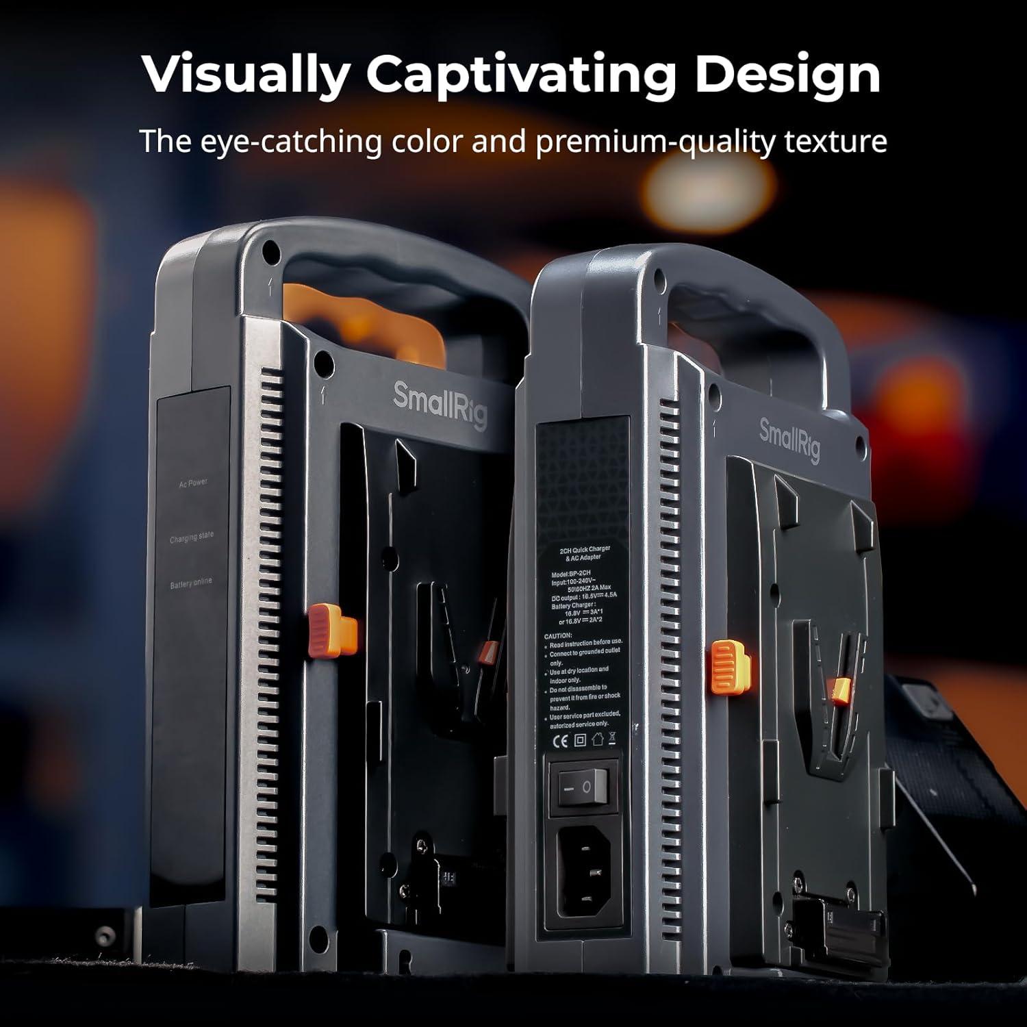 Cargador Doble Canal V Mount SmallRig 11762-SR 1.05kg