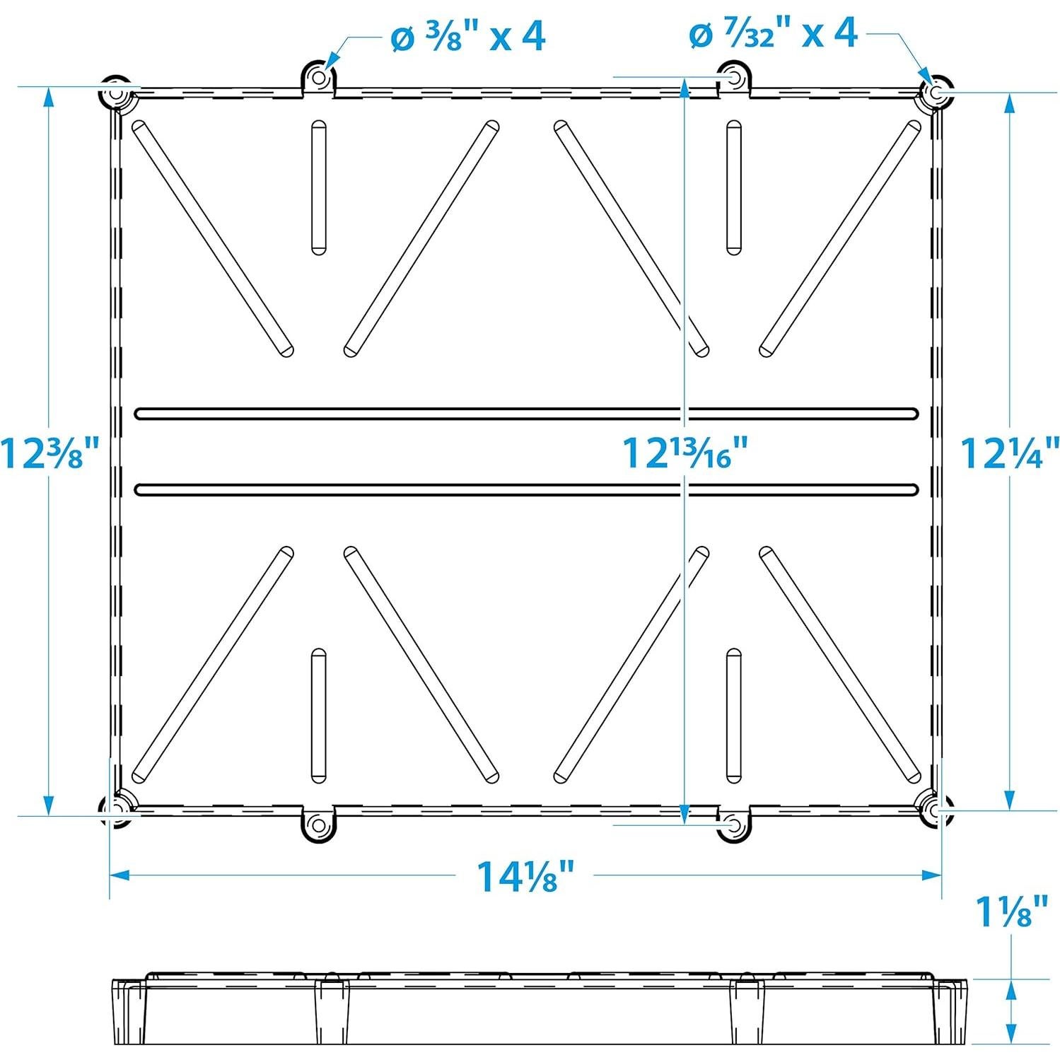 Bandeja Doble para Batería Seachoice 22046 con Correa