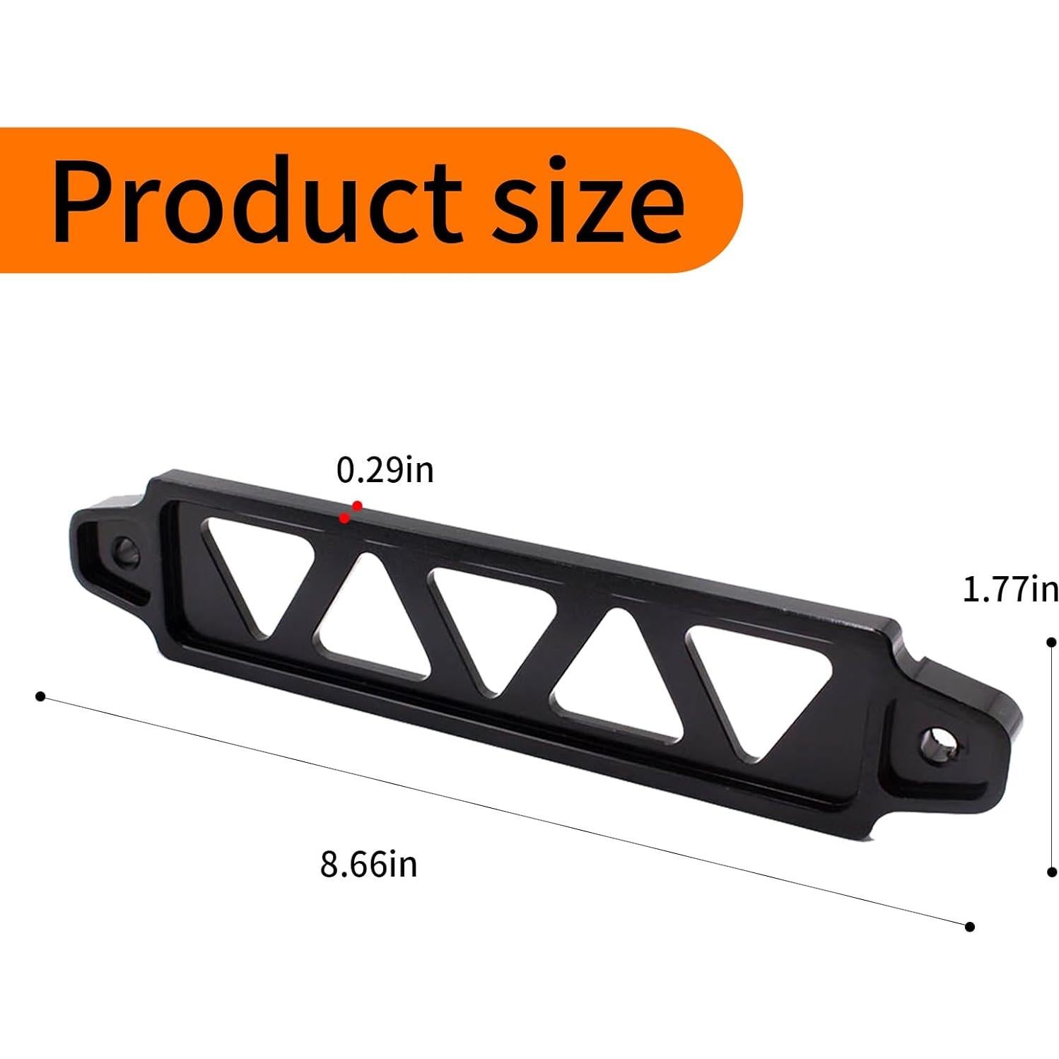 Soporte de Batería Luminuti Negro de Aluminio 21.5 cm