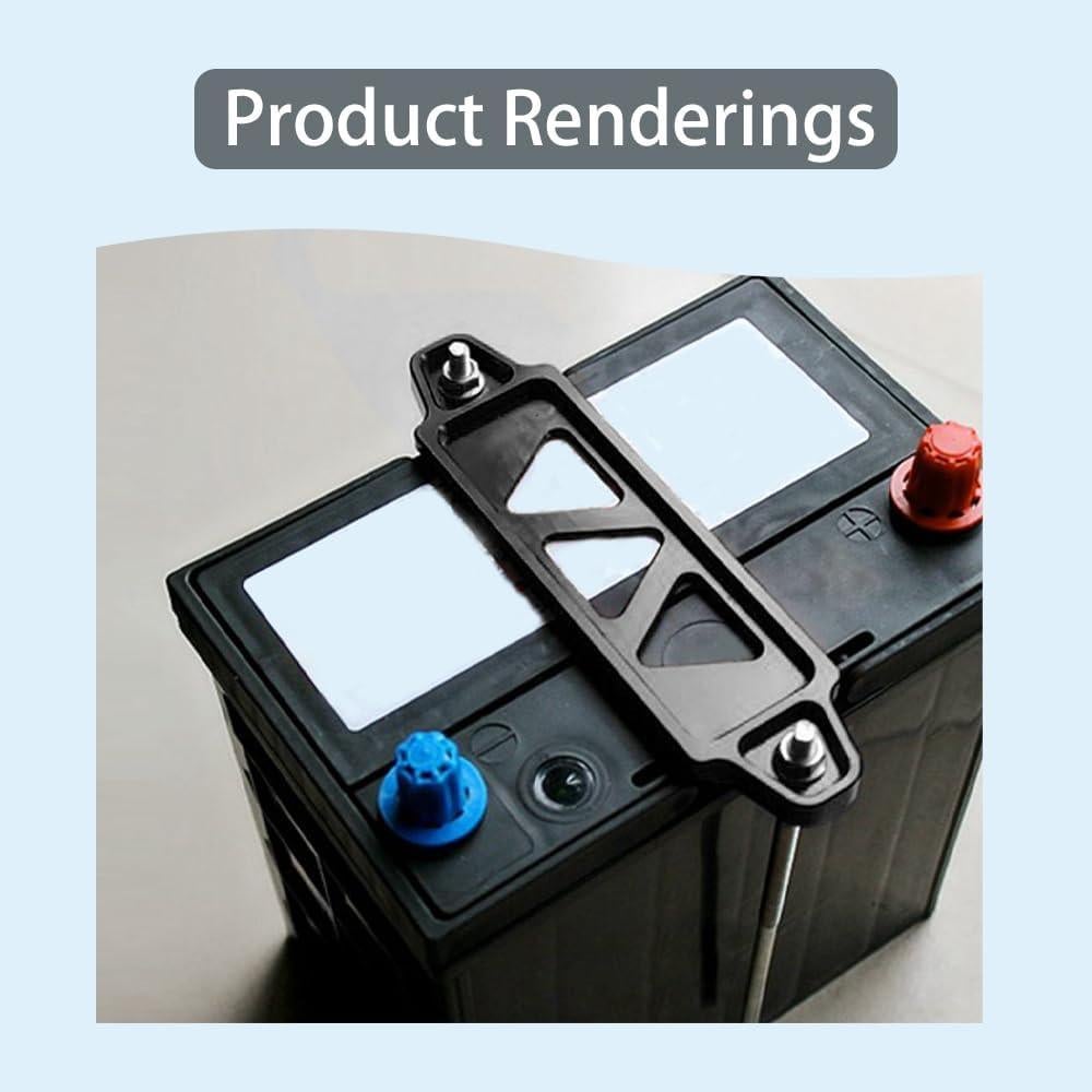 Soporte de Batería de Coche Middrivr Aluminio Negro 25.4cm