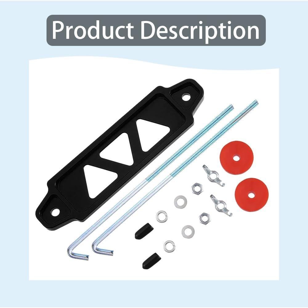 Soporte de Batería de Coche Middrivr Aluminio Negro 25.4cm