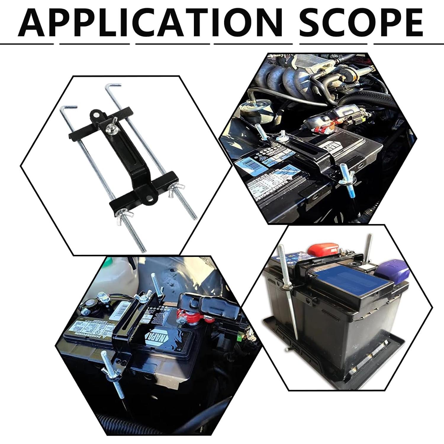 Soporte Ajustable para Batería Kewucn 23 cm Tornillos Universal