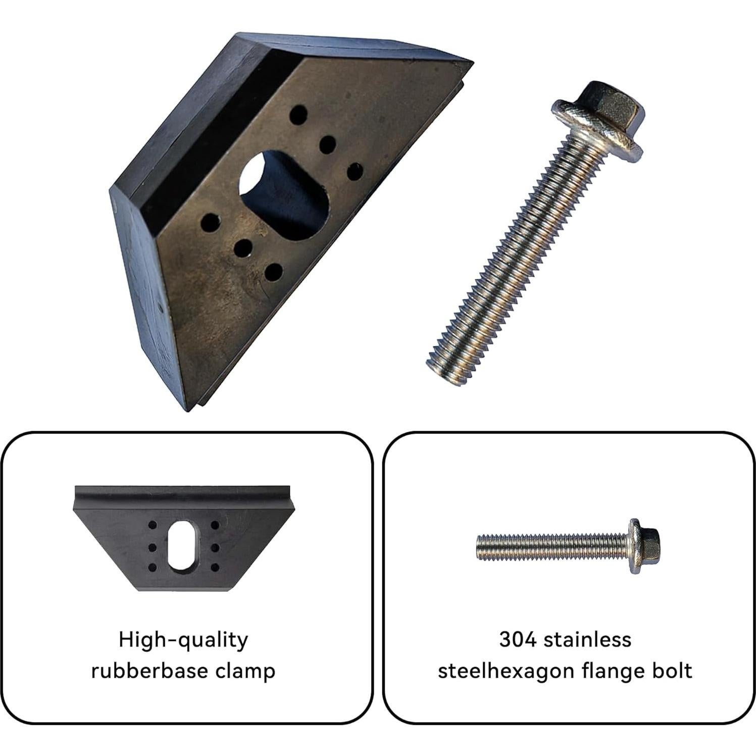 Kit de Sujeción de Batería Automóvil Tioollev Tipo A - Acero Inoxidable
